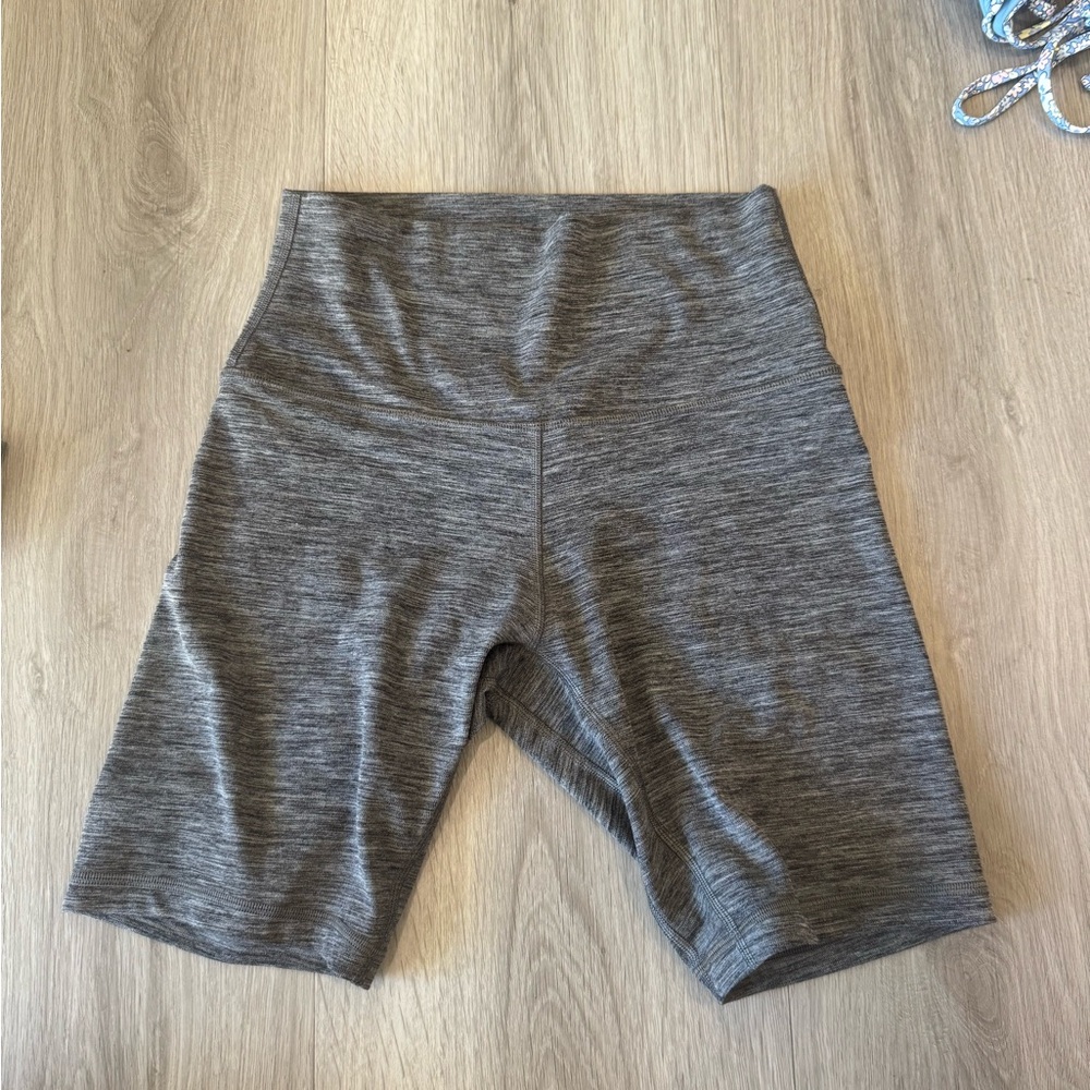 Lululemon Athletica Heather Gray Bike Shorts